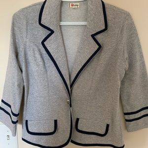 Grey Lightweight Blazer Style Jacket